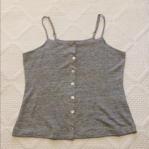 Chaser Gray Vintage Soft Linen Top Small - Picture 11 of 12
